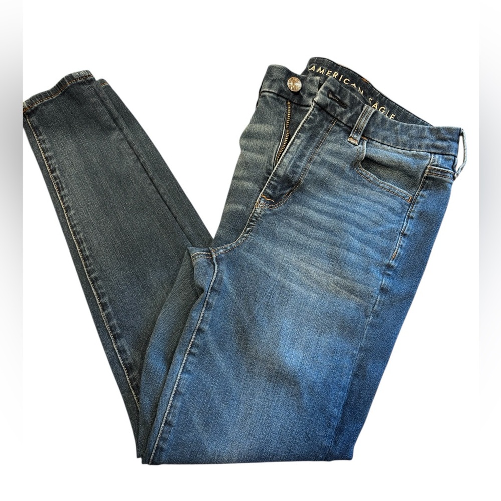 American Eagle Outfitters Men's Dark Blue Skinny Jeans